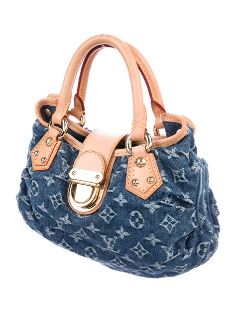 lv denim purse.